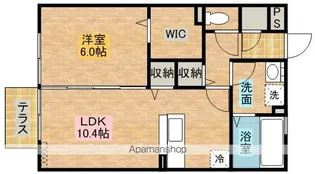 コネサンス【1階】の間取り